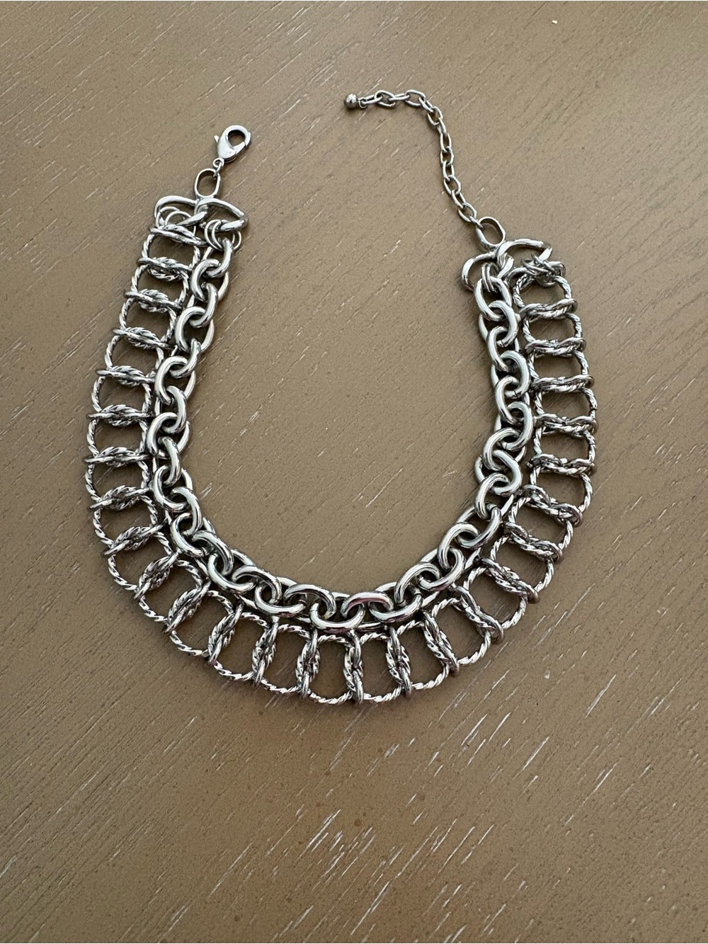 Silver-Tone Statement Necklace
